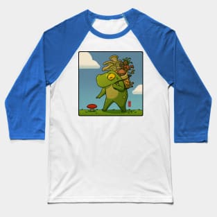 mushroom picker frog Baseball T-Shirt